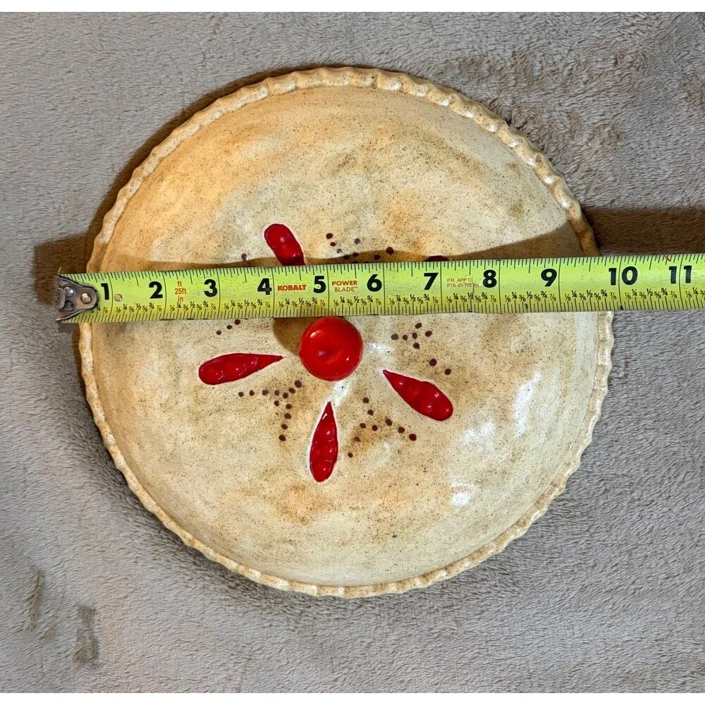 Vintage Cherry Pie Plate Lid ( just the lid )